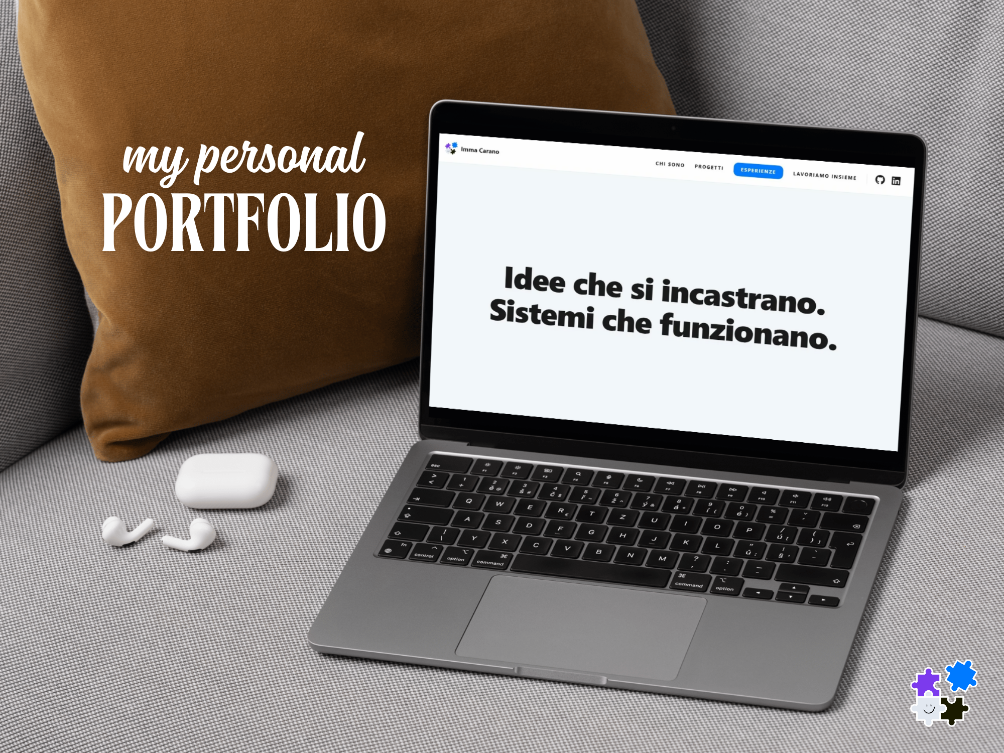 Anteprima del progetto UX Personal Portfolio: interfaccia web pulita